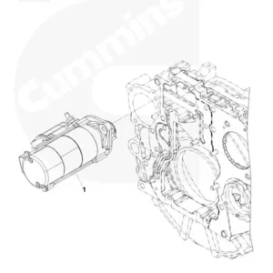 24V Engine Starting Motor Cummins Engine Parts