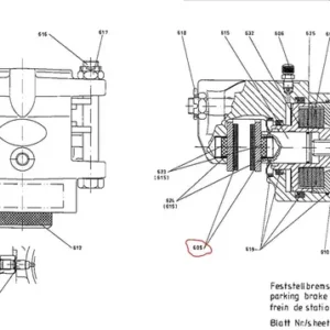 923976.5359 Handbrake Pad Kalmar Reach Stacker Parts